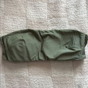 Green Strapless Bandeau Top